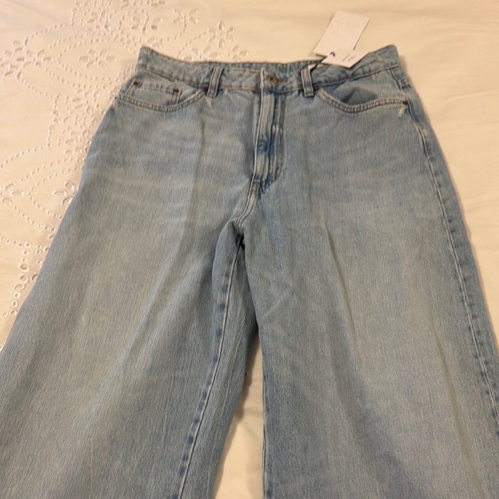 Zara Blue Vintage Flare Jeans
